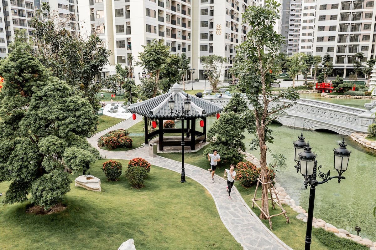 Công viên tại Vinhomes Grand Park.