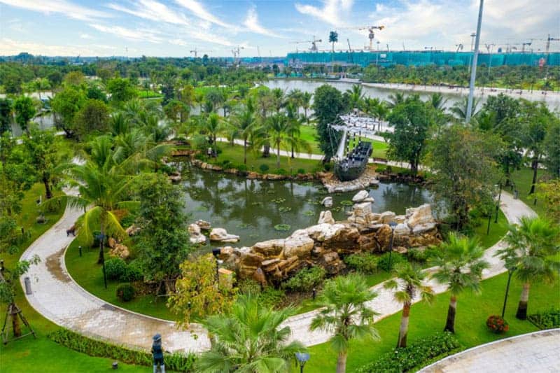 Không gian xanh tại đại đô thị Vinhomes Grand Park.