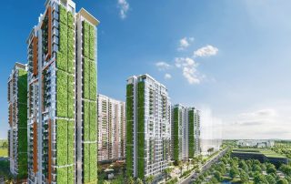 Kiến trúc xanh 3D ôm trọn 5 toà tháp cao tầng tại Lumière Boulevard.