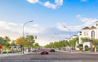 Phối cảnh dãy biệt thự The Manhattan bên trong Vinhomes Grand Park.