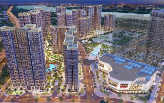 Phối cảnh dự án Glory Heights nằm trong đại đô thị Vinhomes Grand Park.