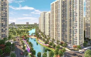 Phối cảnh tiện cảnh nội khu tại dự án Đại đô thị Vinhomes Grand Park.