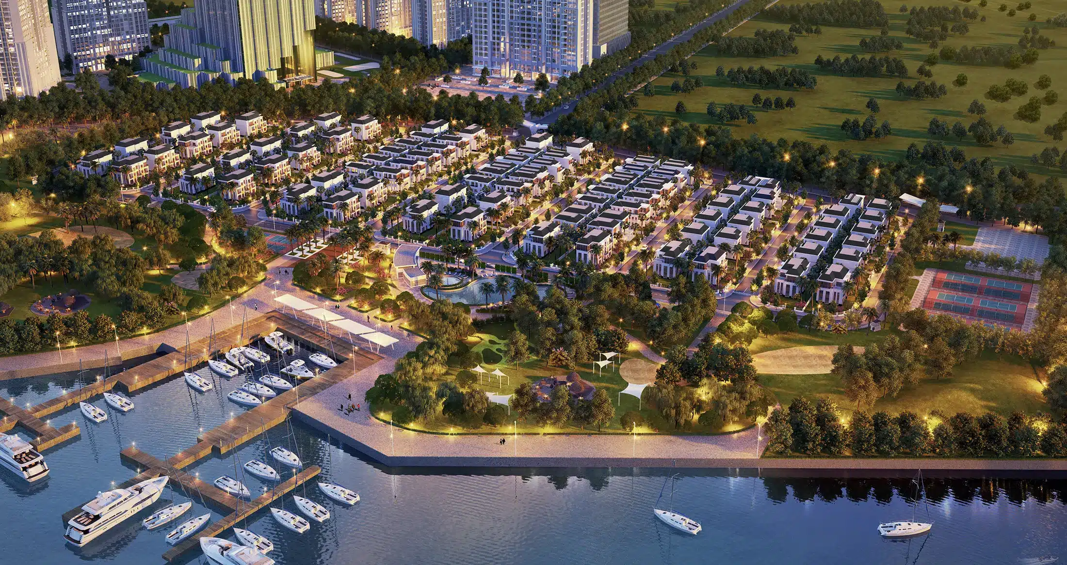 Biệt Thự The Villas Vinhomes Central Park tọa lạc tại vị trí vàng bên bờ sông Sài Gòn thơ mộng. Biệt Thự The Villas
