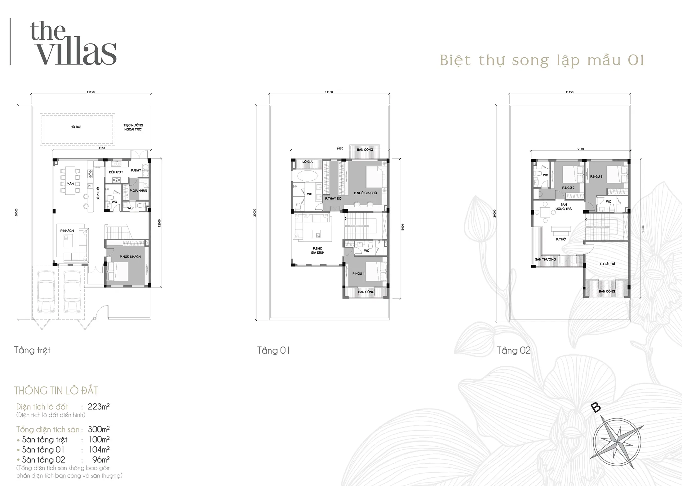 Layout điển hình Mẫu biệt thự song lập 01 tại phân khu The Villas, Biệt thự Vinhomes Central Park. Layout điển hình Mẫu biệt thự song lập 01 tại phân khu The Villas, Biệt thự Vinhomes Central Park.