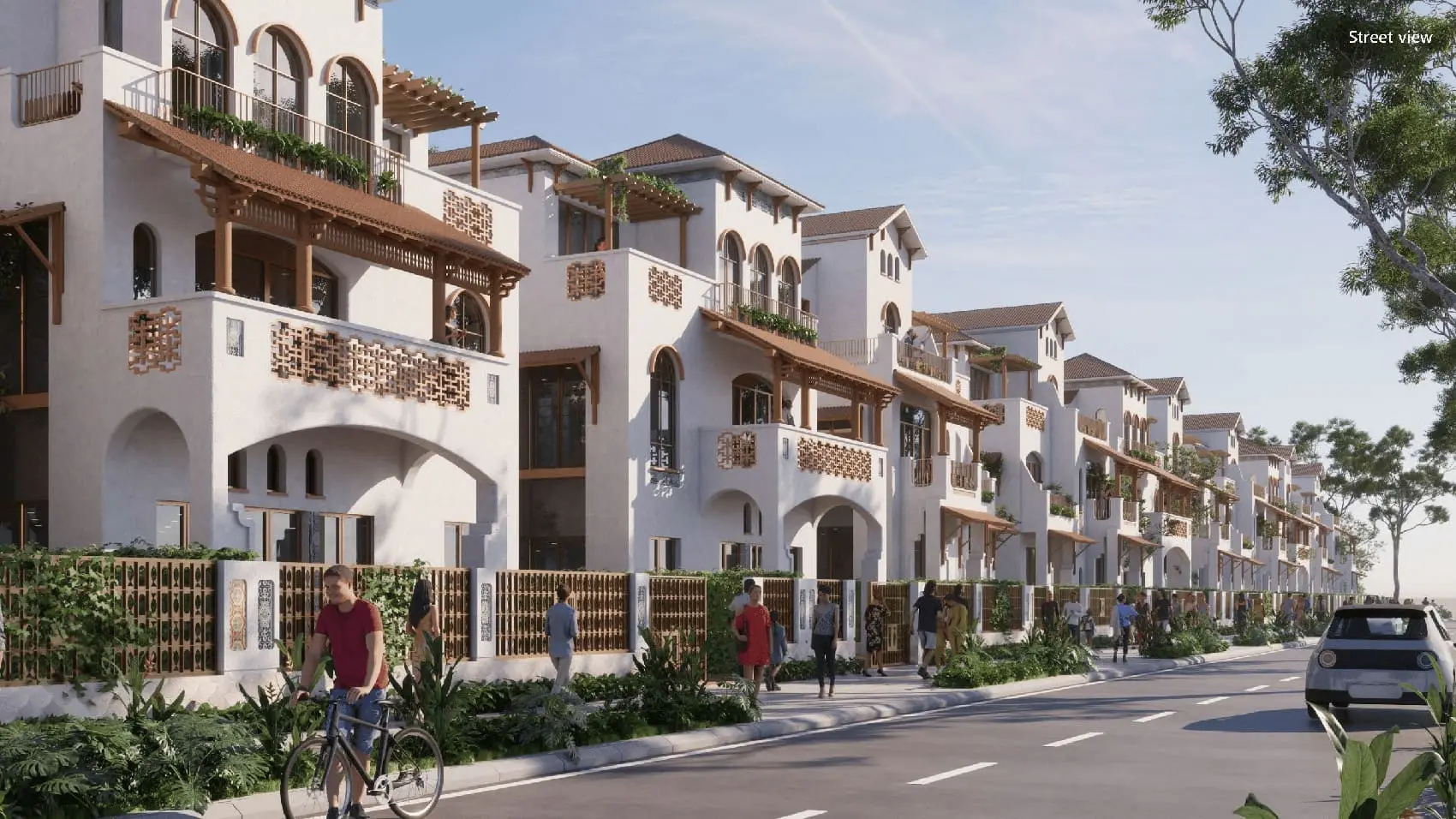 Khu biệt thự ven biển tại Blanca City mang đậm phong cách Pháp và Bồ Đào Nha, hòa quyện nét cổ điển và hiện đại.