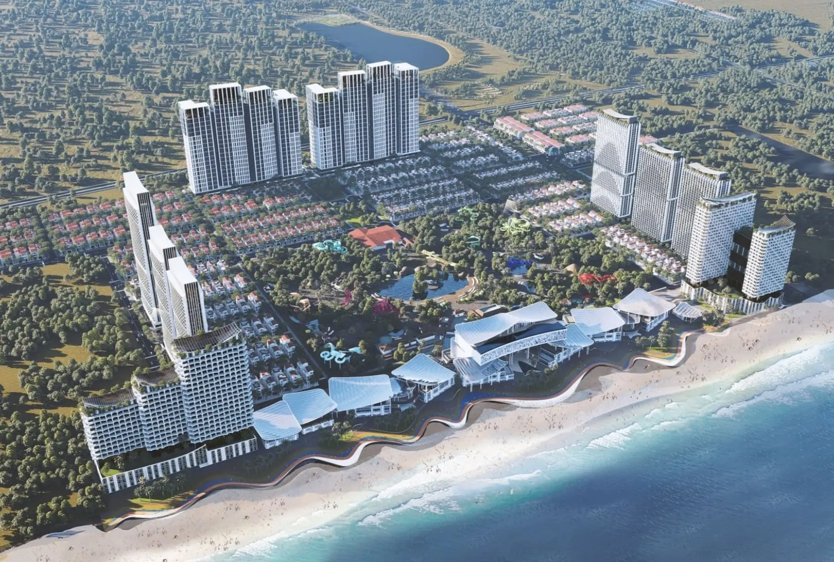 Toàn cảnh Dự án Blanca City, tổ hợp nhà ở, nghỉ dưỡng, giải trí rộng 96 ha tại Vũng Tàu.