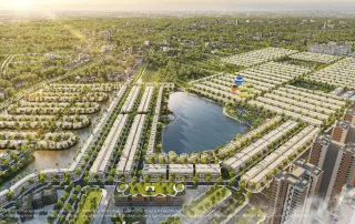 Không gian xanh mát và hiện đại tại Vinhomes Green City - điểm đến lý tưởng tại Tây Bắc TP.HCM.