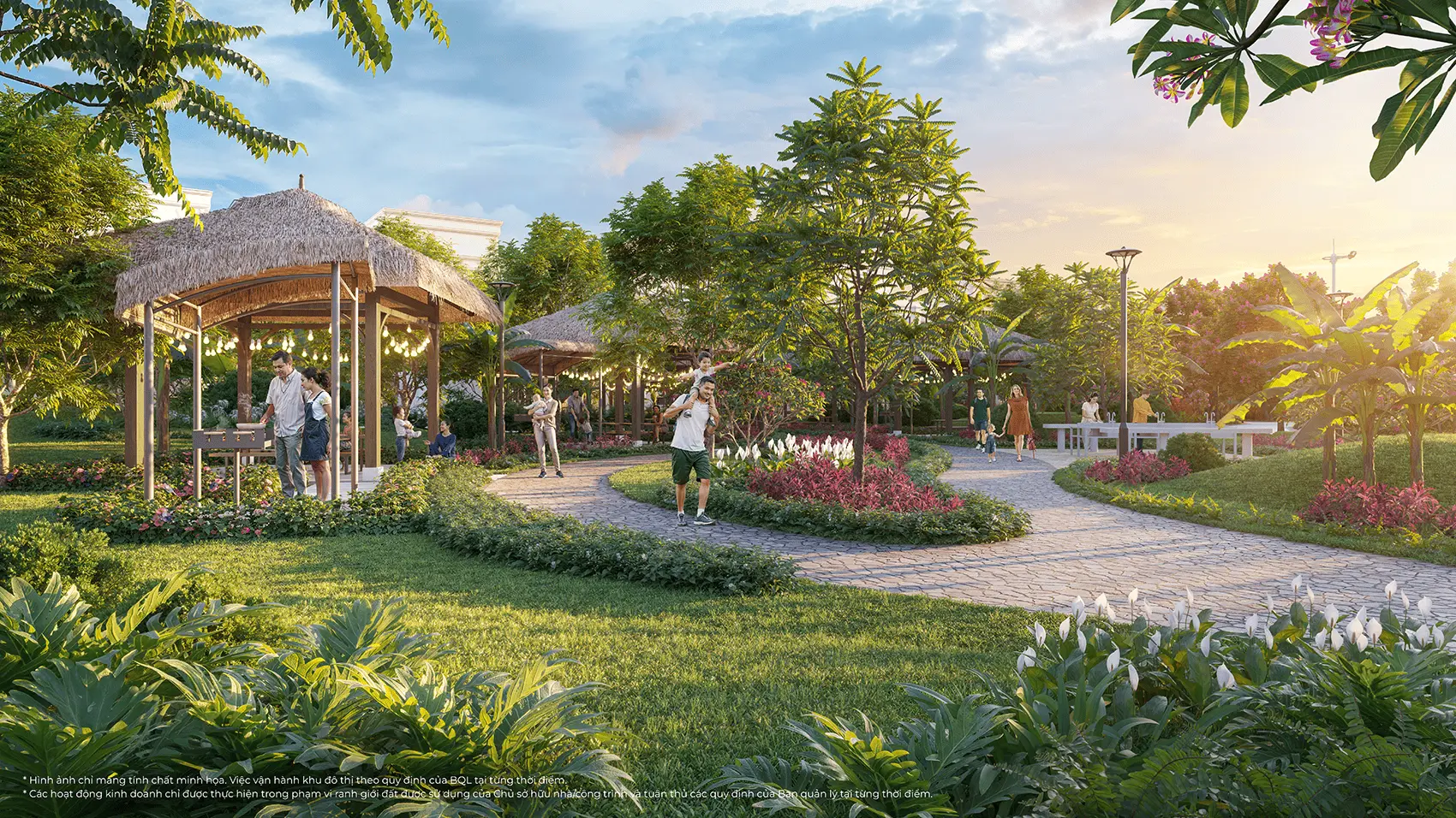 Không gian xanh mát và tiện nghi tại Vinhomes Green City mang lại phong cách sống sinh thái đẳng cấp.